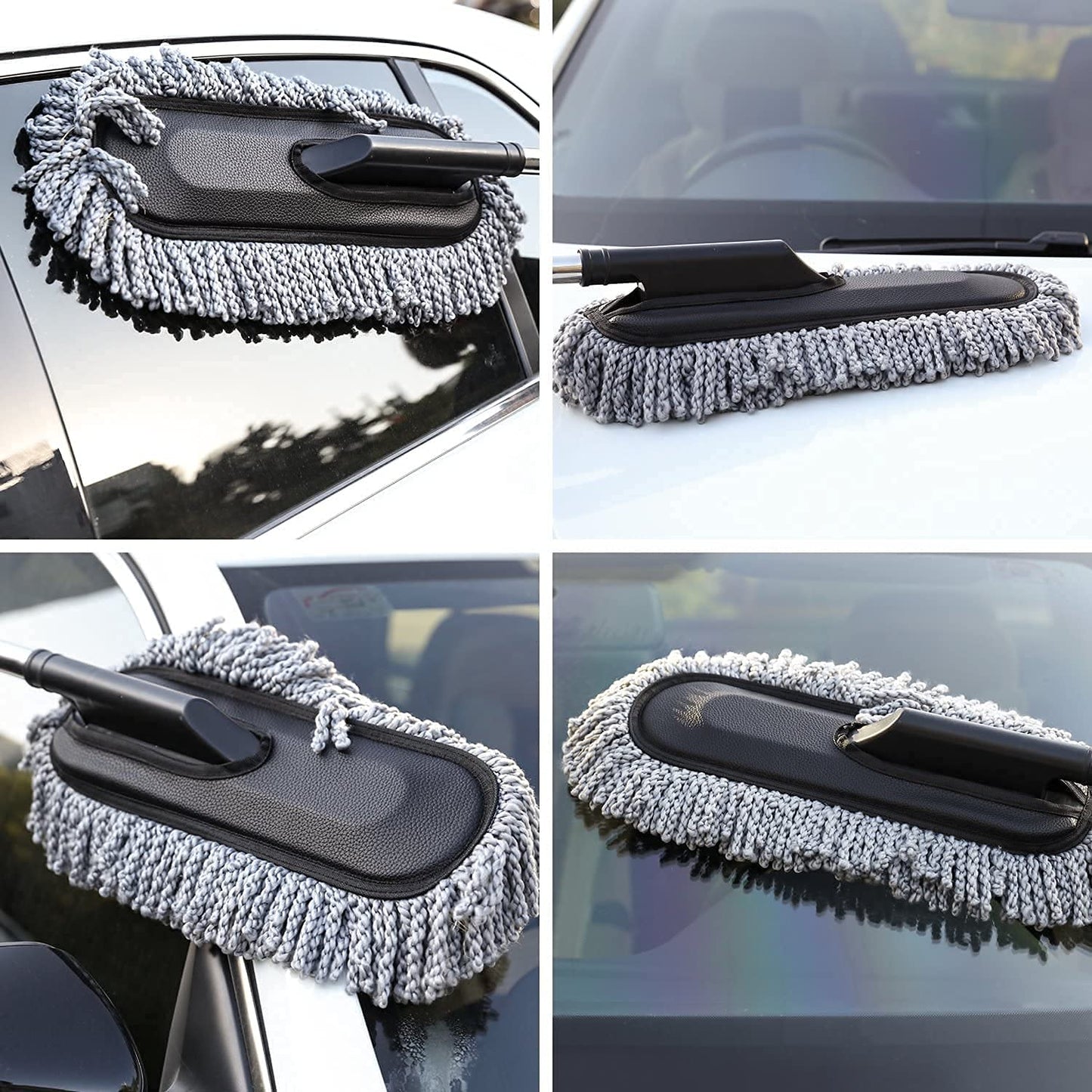 5 PCS Microfiber Car Duster Kit|Interior & Exterior Car Cleaning Detailing Tool